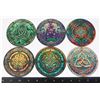 Image 1 : NEW 6PC CELTIC THEME WOOD COASTER SET