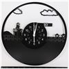 Image 1 : NEW MARIO THEME VINYL RECORD ENGRAVED WALL CLOCK
