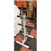 Image 1 : BODY-SOLID PLATE AND BAR STAND COMES WITH TWO BARS