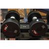 Image 1 : PAIR OF UMAX NEOPRENE COATED DUMMBELLS - 30LBS