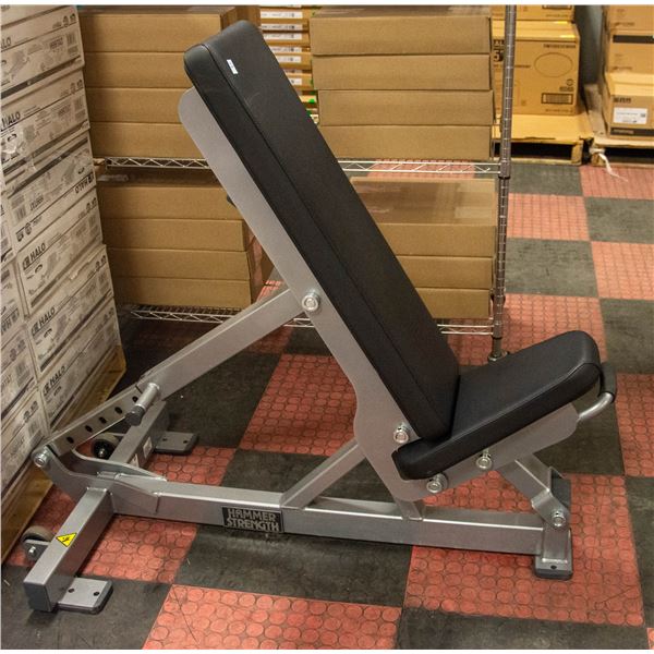 HAMMER STRENGTH ADJUSTABLE INCLINE DUMBBELL BENCH