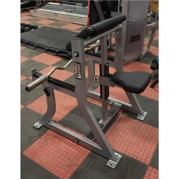 HAMMER STRENGTH PREACHER CURL BENCH HEIGHT