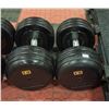 Image 1 : PAIR OF IVANKO 57.5LB COATED DUMMBELLS