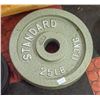 Image 1 : SET OF TWO 25LB METAL PLATES
