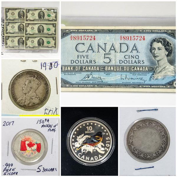 FEATURED COINS, BILL'S AND CURRENCY