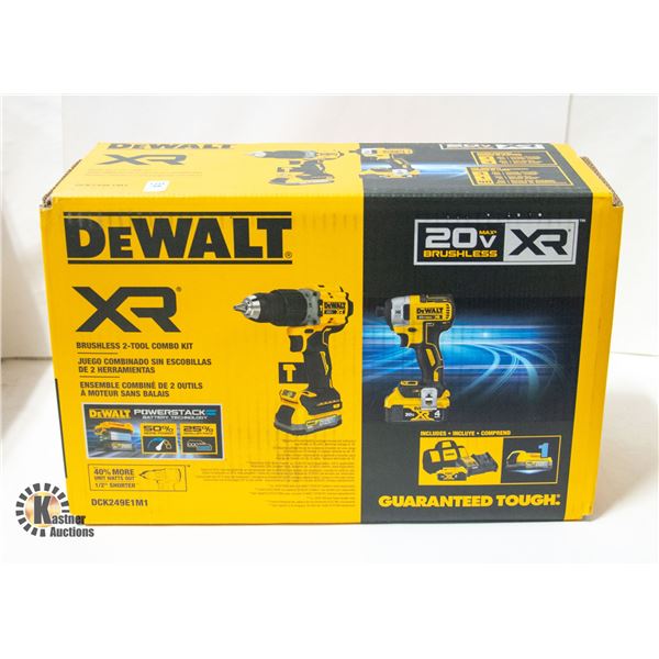 BRAND NEW DEWALT BRUSHLESS 2 TOOL COMBO KIT
