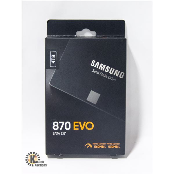 BRAND NEW SAMSUNG 870 EVO 4TB SOLID STATE DRIVE