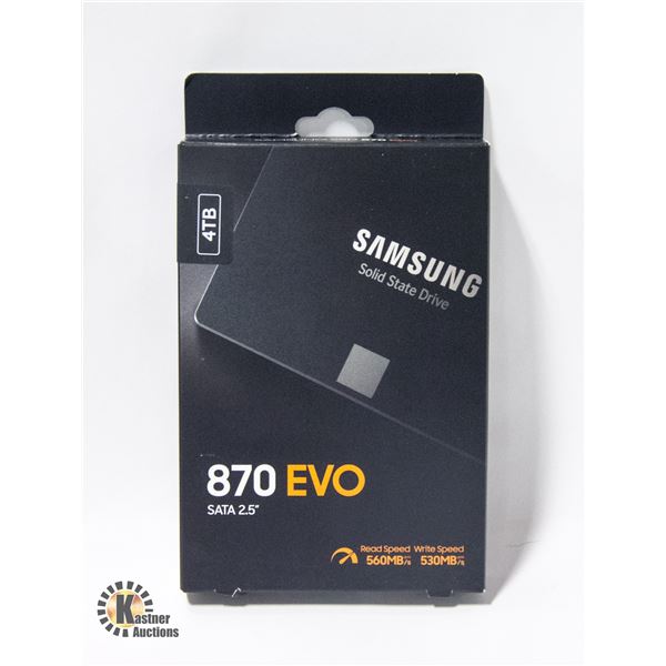 BRAND NEW SAMSUNG 870 EVO 4TB SOLID STATE DRIVE