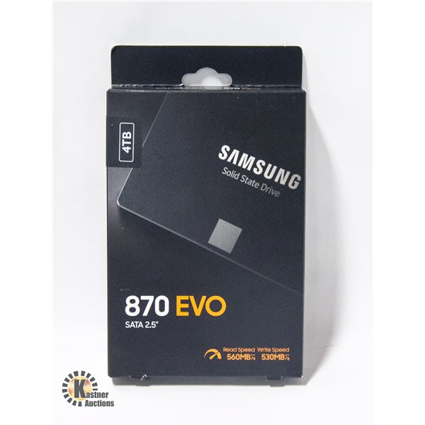 BRAND NEW SAMSUNG 870 EVO 4TB SOLID STATE DRIVE