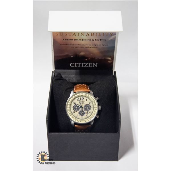 NEW CITIZEN ECO-DRIVE CHRONOGRAPH MEN'S WATCH