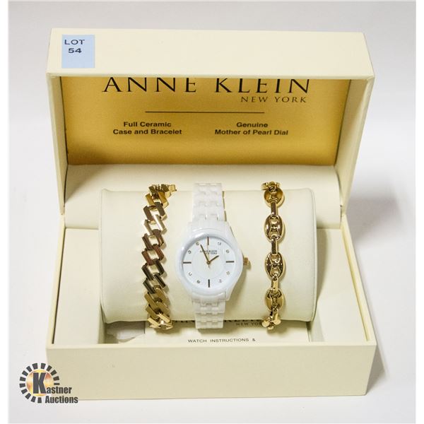 NEW ANNE KLEIN NEW YORK WATCH & BRACELETS