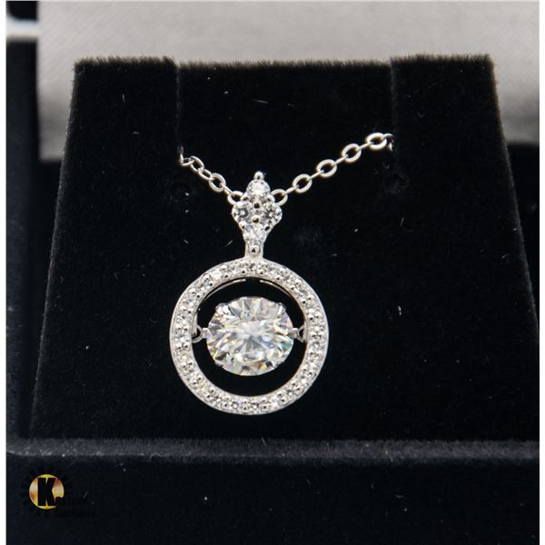 #1163-FLOATING 1.00 CT GRA CERTIFIED ROUND