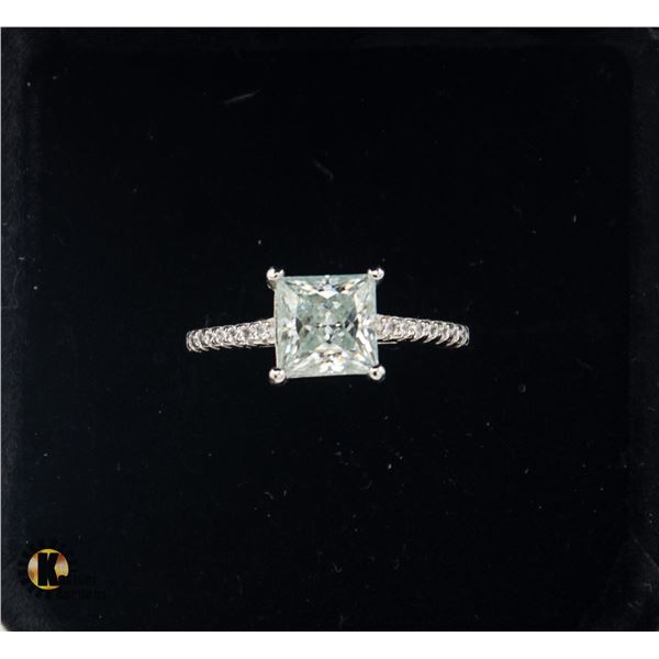 #1193-HAND SET 2.00 CT GRA CERTIFIED PRINCESS CUT