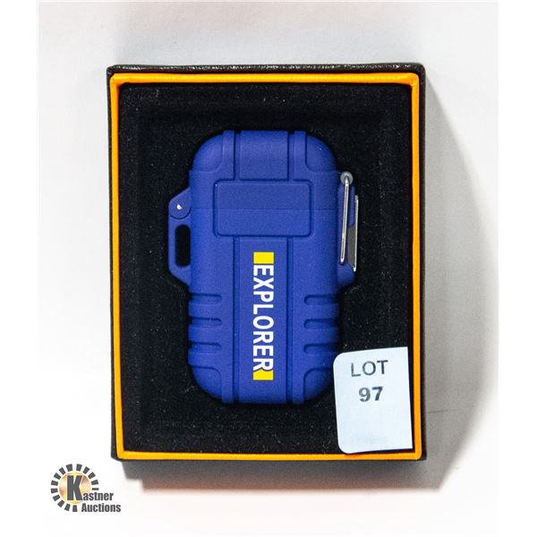 NEW EXPLORER BLUE USB CHARGED LIGHTER