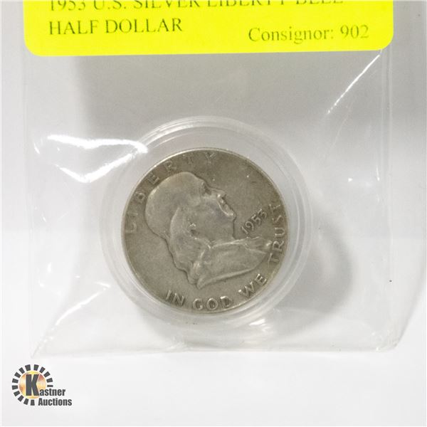 1953 U.S. SILVER LIBERTY BELL HALF DOLLAR