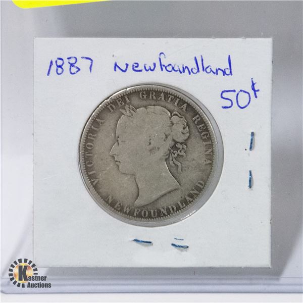 1887 NEWFOUNDLAND QUEEN VICTORIA 50 CENT