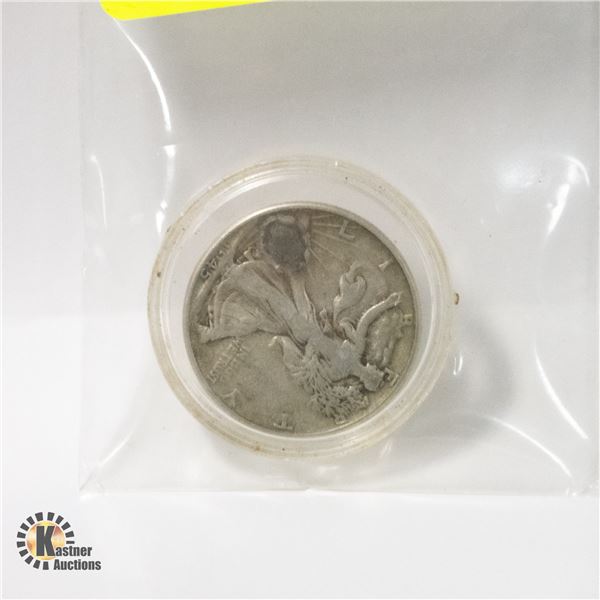 1945 U.S. SILVER WALKING LIBERTY HALF DOLLAR