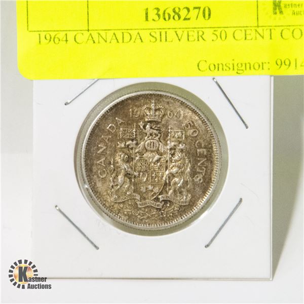 1964 CANADA SILVER 50 CENT COIN