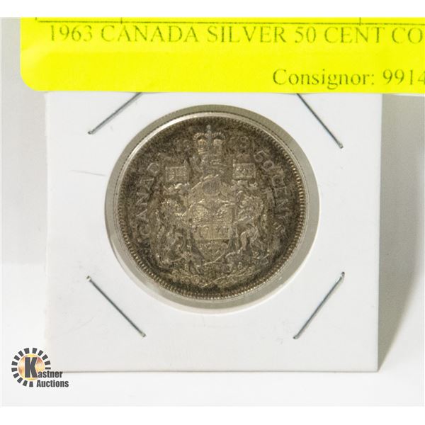 1963 CANADA SILVER 50 CENT COIN