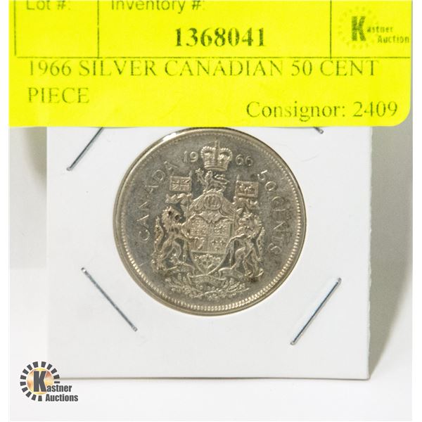 1966 SILVER CANADIAN 50 CENT PIECE