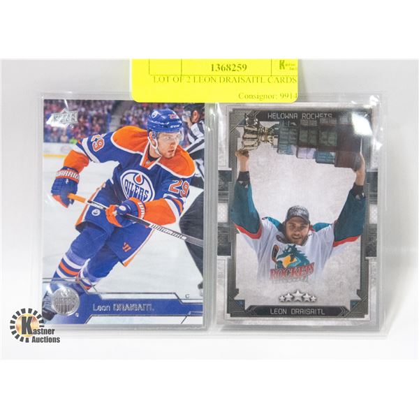 LOT OF 2 LEON DRAISAITL CARDS