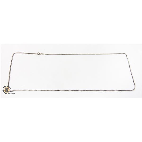 .925 SILVER 22 INCH BOX-LINK NECKLACE
