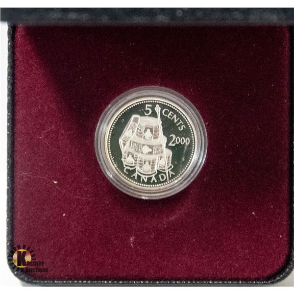 5 CENT 92.5 SILVER FIRST FRENCH-CANADIAN