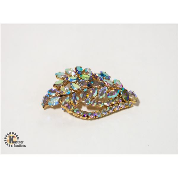 LADIES VINTAGE RHINESTONE BROOCH