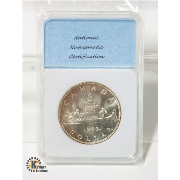 1963 MS-66 GRADED SILVER DOLLAR