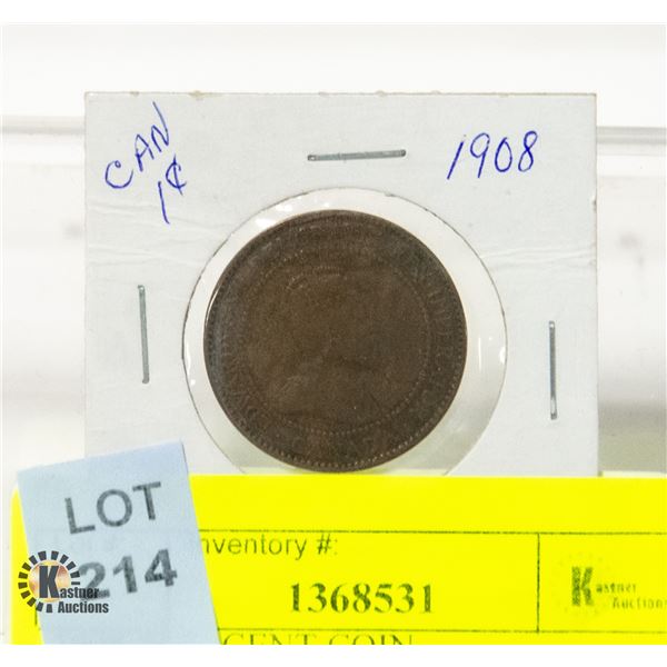 1908 ONE-CENT COIN