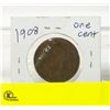 Image 2 : 1908 ONE-CENT COIN
