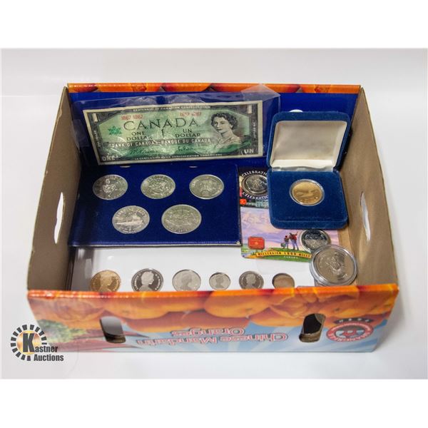 ASST COINS&1967 $1 NOTE MINT COIN SET
