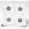 Image 2 : 4 CANADIAN DIMES 1914, 1918, & 1919