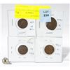Image 1 : 4 CANADIAN PENNIES 1916, 20, 32