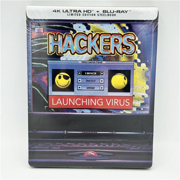 BRAND NEW 4K + BLU-RAY STEELBOOK HACKERS