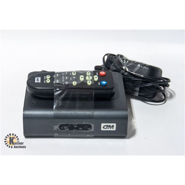 WESTERN DIGITAL WD TV MEDIA PLAYER W/ POWER CORD &