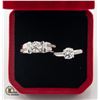 Image 1 : #1180-MATCHING WEDDING SET WITH 1.00 CT GRA