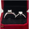 Image 2 : #1180-MATCHING WEDDING SET WITH 1.00 CT GRA