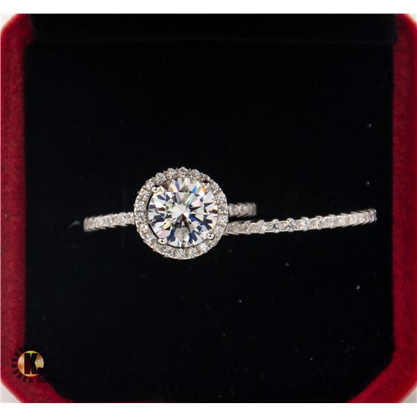 #1181-2 PIECE WEDDING SET WITH 1CT GRA CERTIFIED
