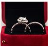 Image 2 : #1181-2 PIECE WEDDING SET WITH 1CT GRA CERTIFIED