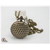 Image 1 : #1123-BRAND NEW BRONZE TONE POCKET WATCH WITH GOLF