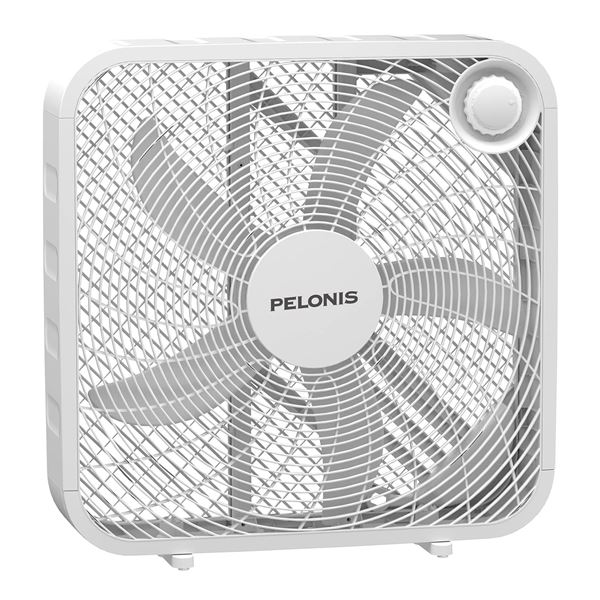 NEW PELONIS 20" BOX FAN FOR FULL FORCE CIRCULATION