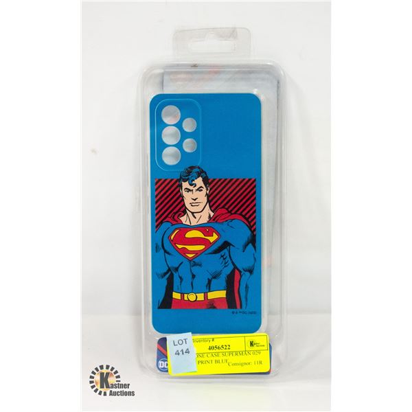 NEW PHONE CASE SUPERMAN 029 DC FULL PRINT BLUE
