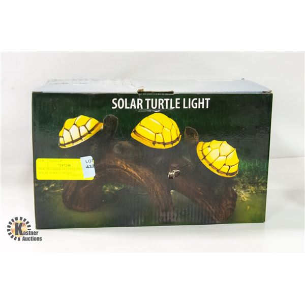 NEW OUTDOOR STATUES PATIO SOLAR TURTLE LIGHTS