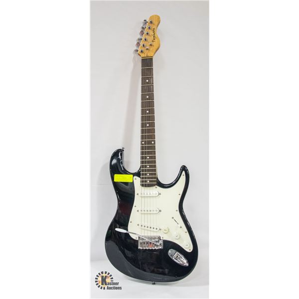 TYPHOOM ELECTRIC STRATSTYLE BLACK WITH SOFT CASE