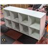 Image 1 : NEW WHITE STORAGE CABINET WITH 8 SLOTS