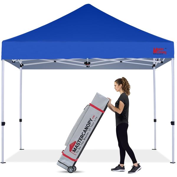 NEW MASTERCANOPY COMPACT CANOPY 10' X 10' BLUE