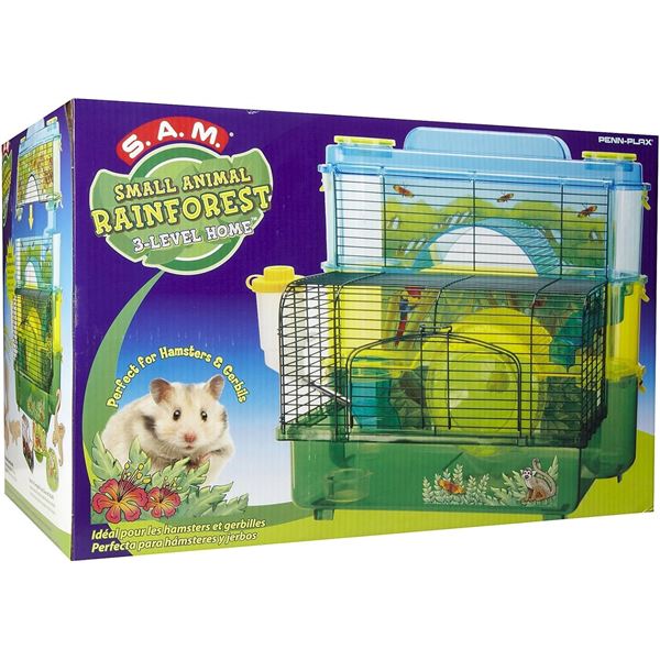 BRAND NEW S.A.M. SMALL ANIMAL RAINFOREST 3 LEVEL