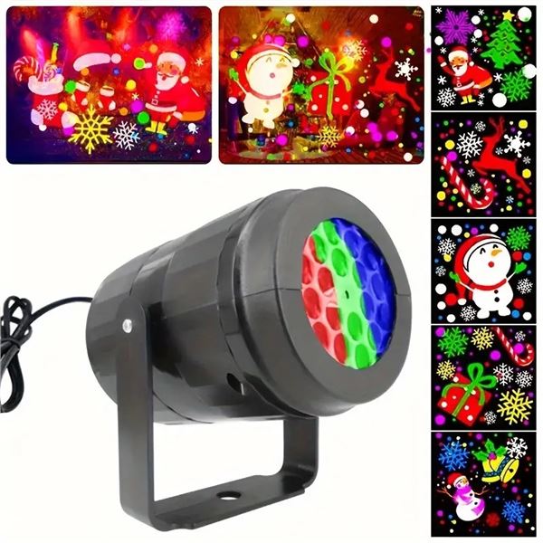 16-MODE MULTICOLOR LED CHRISTMAS PROJECTOR - USB