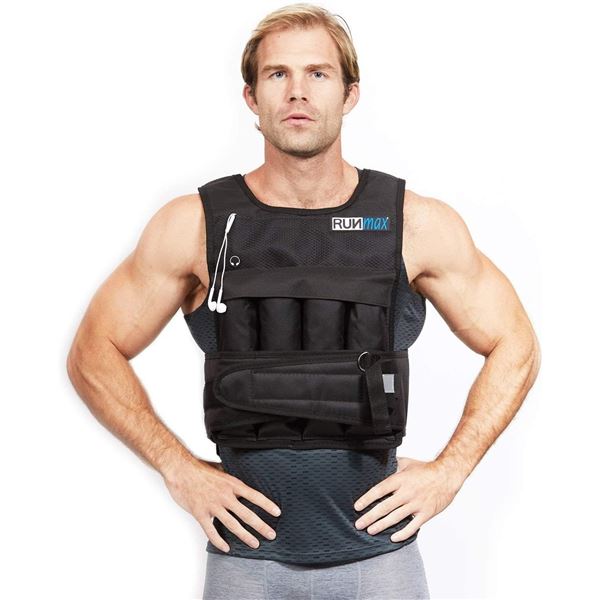 NEW RUNMAX RUNFAST RM40P 12LB 140LB WEIGHTED VEST